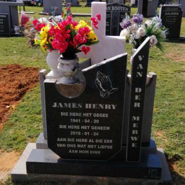 MERWE James Henry, van der 1941-2018