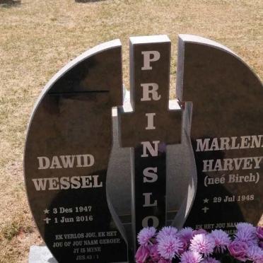 PRINSLOO Dawid Wessel 1947-2016 &amp; Marlene Harvey BIRCH 1948-
