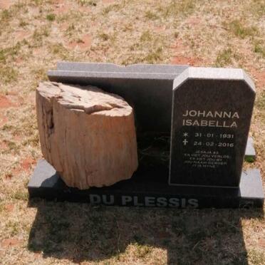 PLESSIS Johanna Isabella, du 1931-2016