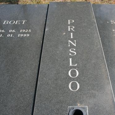 PRINSLOO Boet 1925-1999 &amp; Sannie 1931-1998