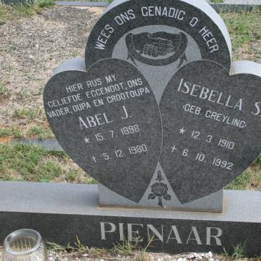 PIENAAR Abel J. 1898-1980 &amp; Isebella S. GREYLING 1910-1992