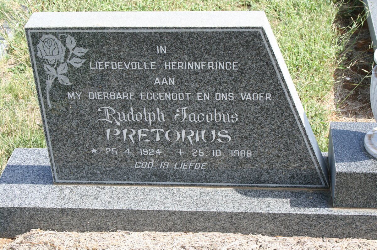 PRETORIUS Rudolph Jacobus 1924-1988