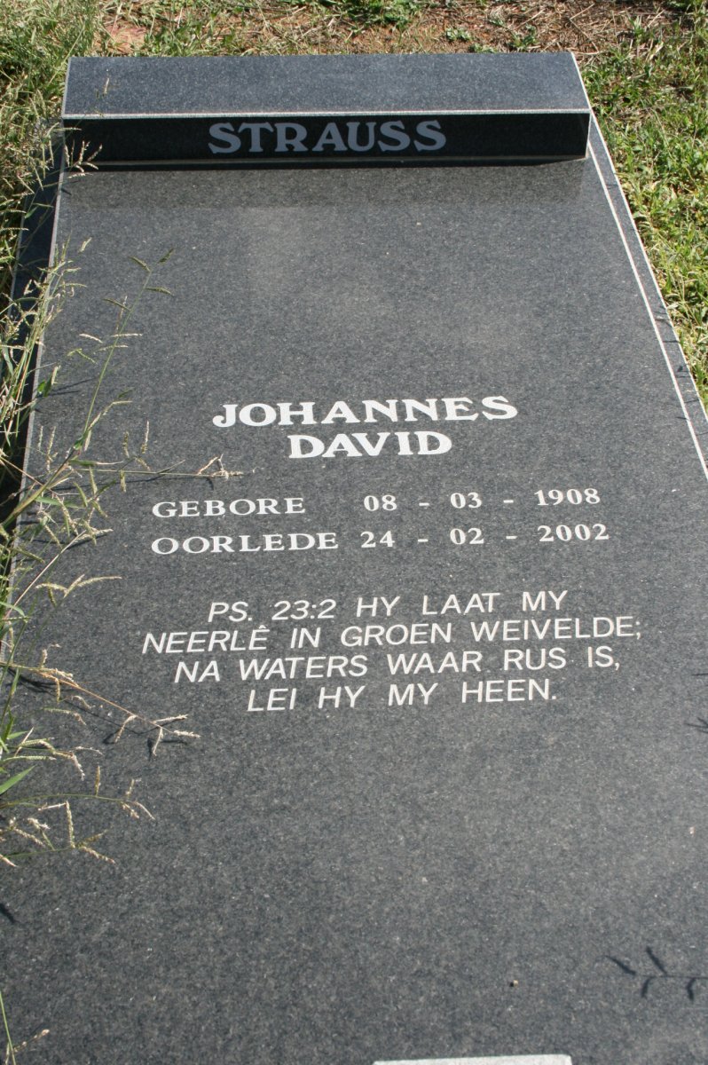 STRAUSS Johannes David 1908-2002