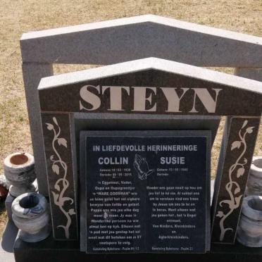 STEYN Collin 1939-2015 &amp; Susie 1940-