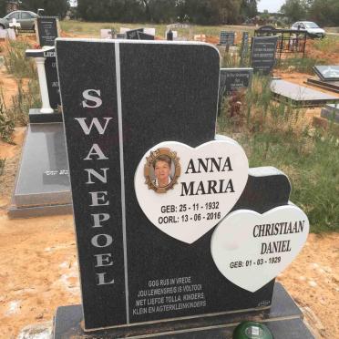 SWANEPOEL Christiaan Daniel 1929- &amp; Anna Maria 1932-2016