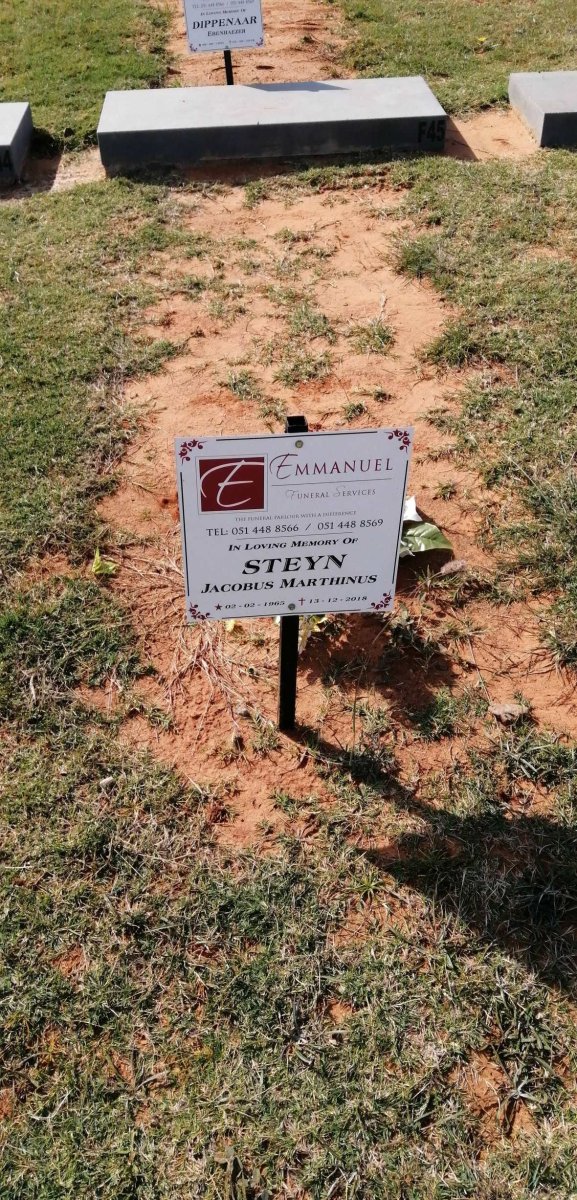 STEYN Jacobus Marthinus 1965-2018