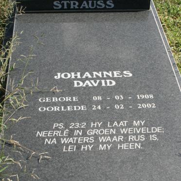 STRAUSS Johannes David 1908-2002