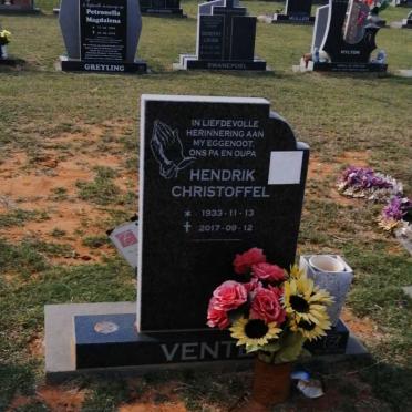 VENTER Hendrik Christoffel 1933-2017