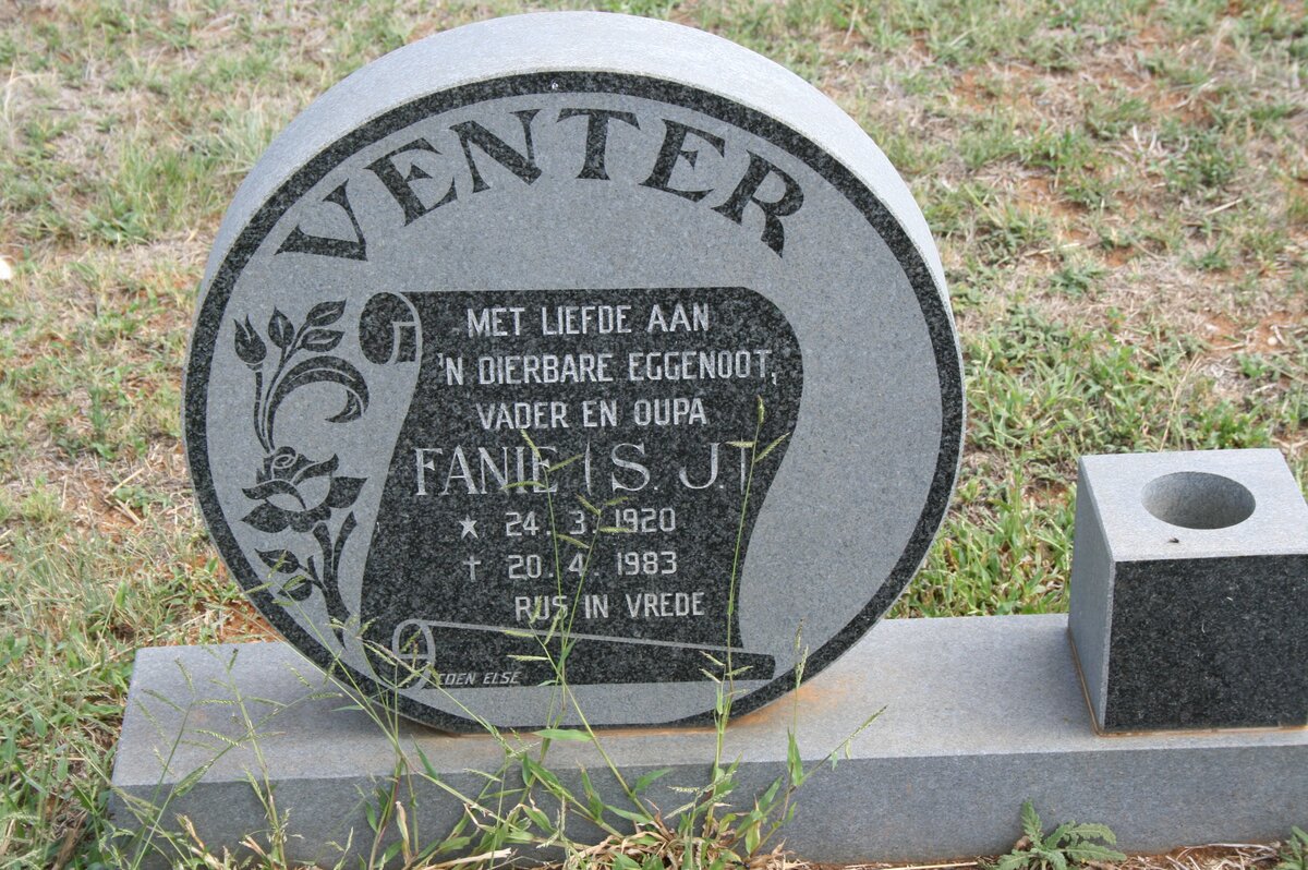 VENTER S.J. 1920-1983