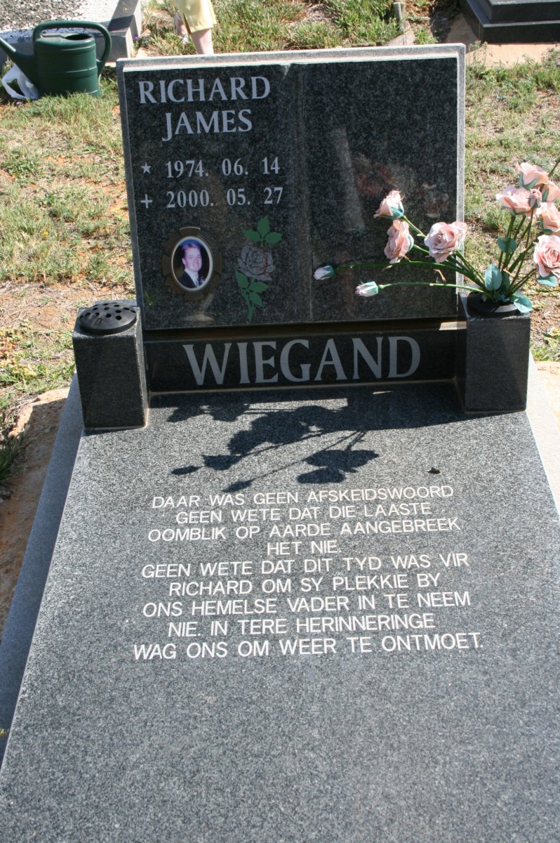 WIEGAND Richard James 1974-2000