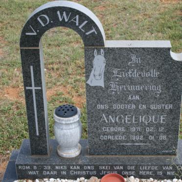 WALT Angelique, van der 1971-1992