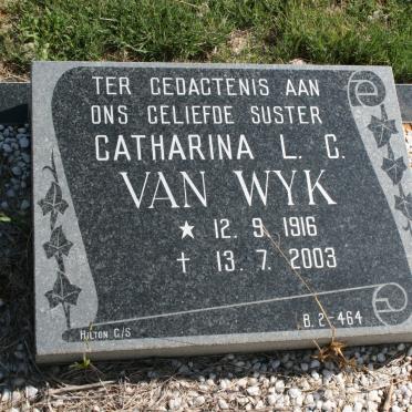 WYK Catharina L.C., van 1916-2003