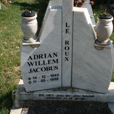 ROUX Adrian Willem Jacobus, le 1945-1998