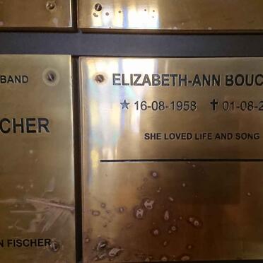 BOUCHER Elizabeth-Ann 1958-2016