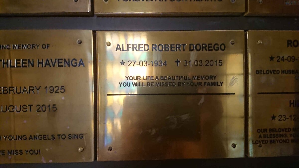 DOREGO Alfred Robert 1934-2015