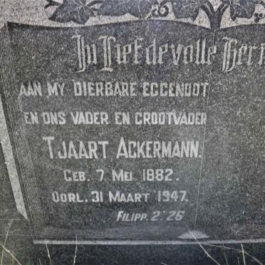 ACKERMANN Tjaart 1882-1947