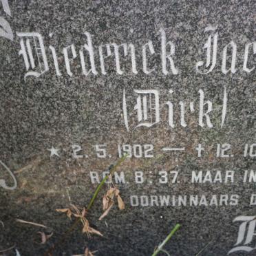 BRINK Diederick Jacobus 1902-1974 &amp; Dora KRUGER 1913-1978