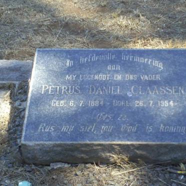 CLAASSEN Petrus Daniel 1884-1954