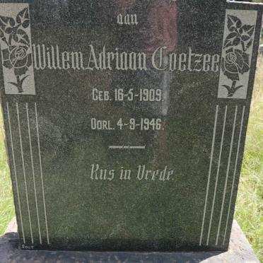 COETZEE Willem Adriaan 1909-1946