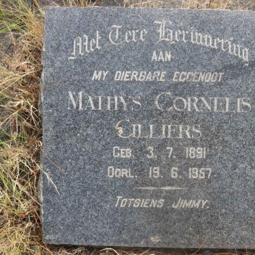 CILLIERS Mathys Cornelis 1891-1957