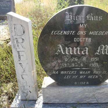 DREYER Anna M. 1951-1985