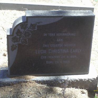 EARLY Lucia Christina nee VENTER 1884-1954