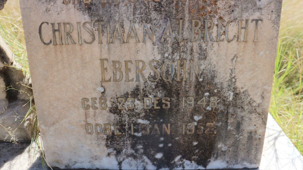 EBERSOHN Christiaan Albrecht 1948-1952