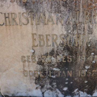 EBERSOHN Christiaan Albrecht 1948-1952