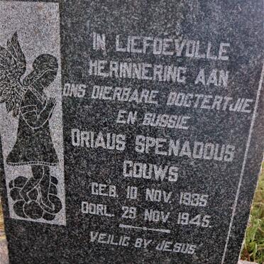 GOUWS Oriaus Spenadous 1935-1945