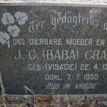 GRAHAM J.C. nee VISAGIE 1919-1955