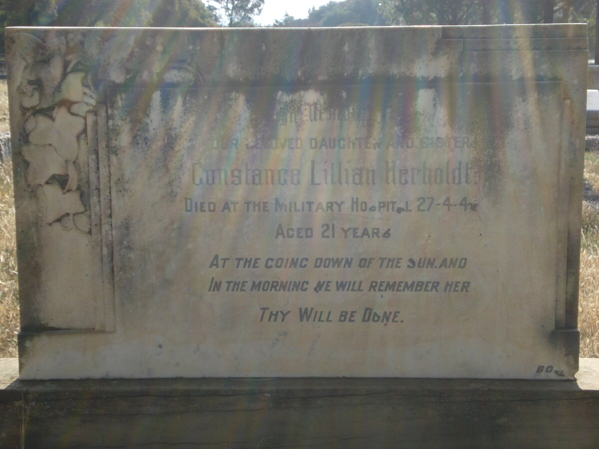 HERHOLDT Constance Lillian -1944