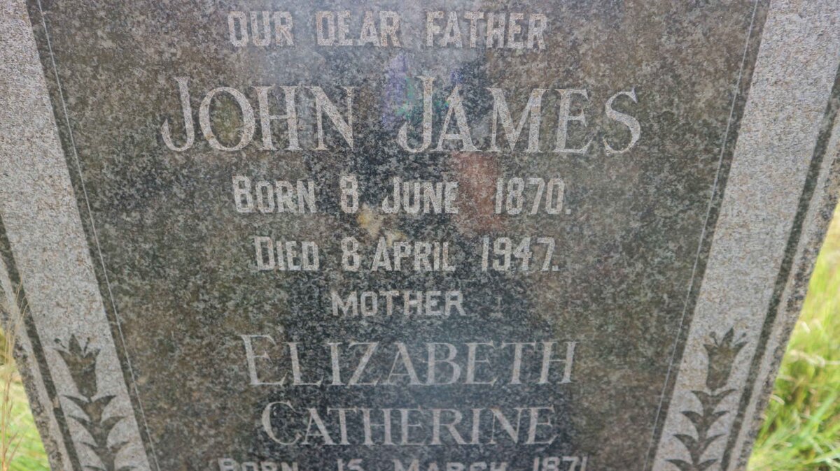 HAVENGA John James 1870-1947 &amp; Elizabeth Catherine 1871-1954