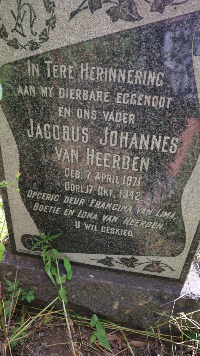 HEERDEN Jacobus Johannes, van 1871-1942