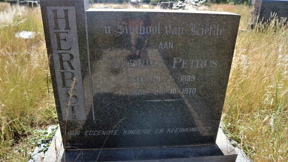 HERBST Andries Petrus 1889-1970