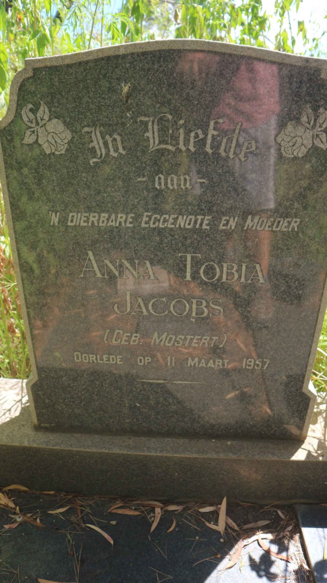 JACOBS Anna Tobia nee MOSTERT -1957