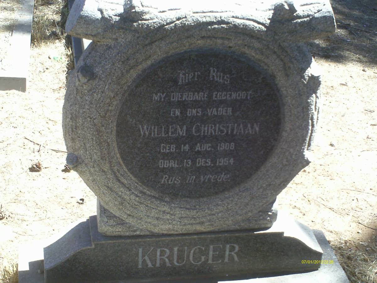 KRUGER Willem Christiaan 1908-1954