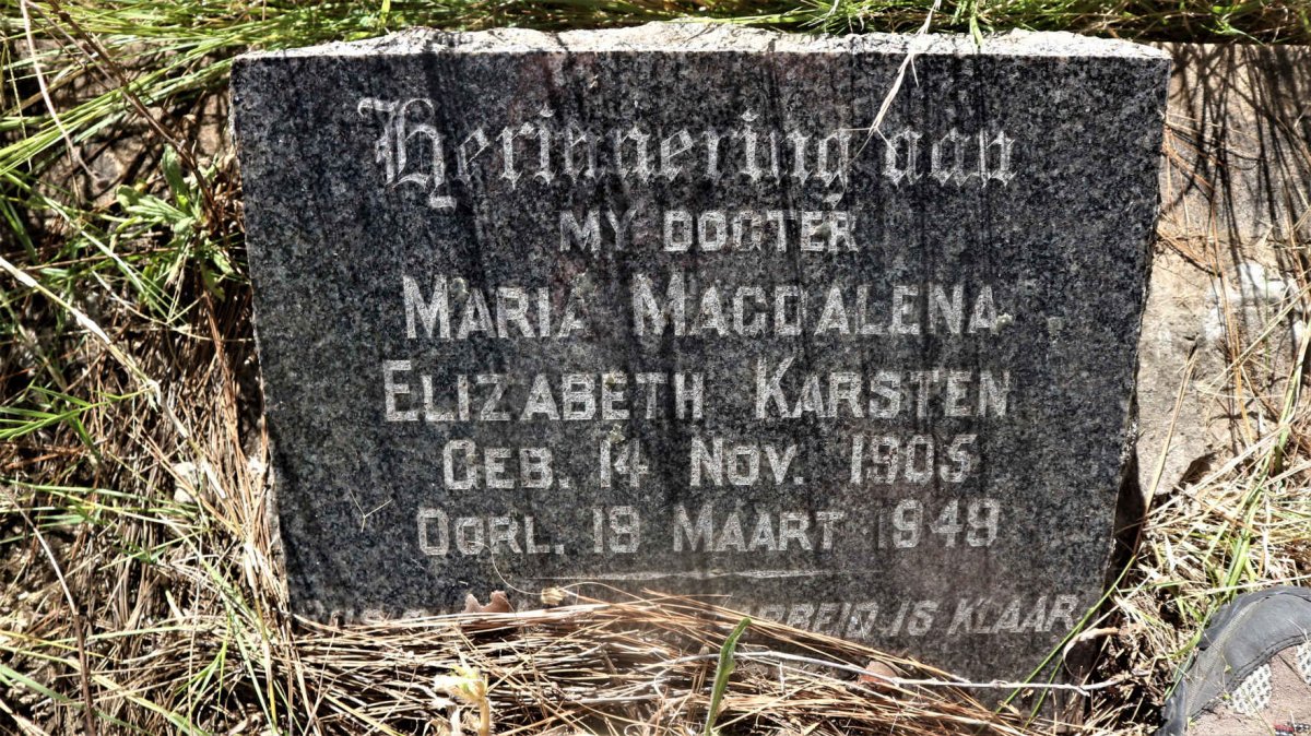 KARSTEN Maria Magdalena Elizabeth 1905-1949