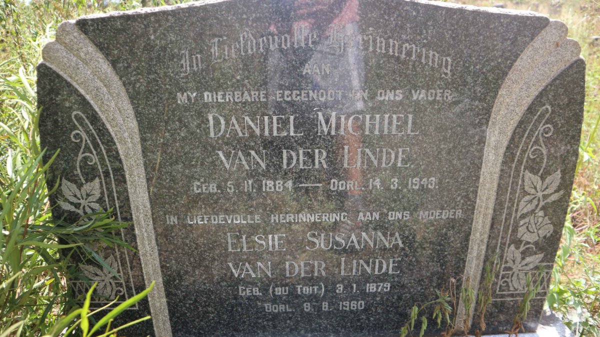 LINDE Daniel Michiel, van der 1884-1943 &amp; Elsie Susanna DU TOIT 1879-1960
