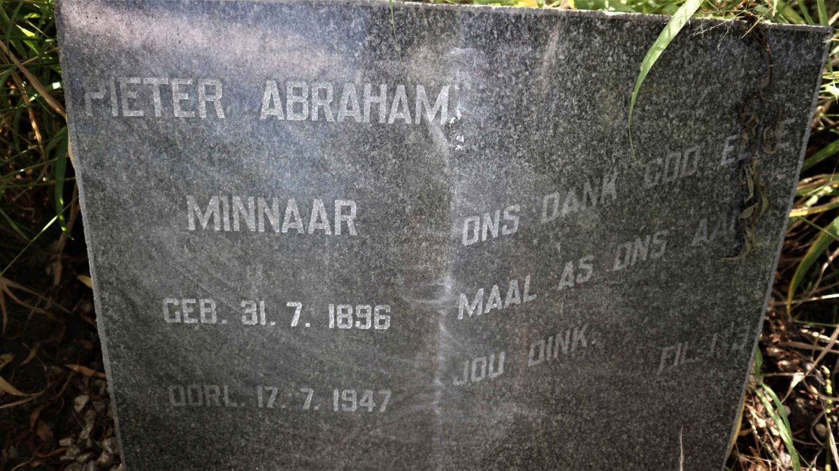 MINNAAR Pieter Abraham 1896-1947