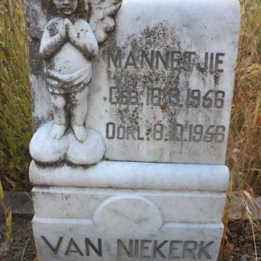 NIEKERK Mannetjie, van 1956-1956