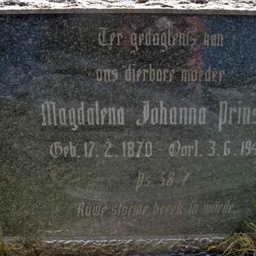 PRINSLOO Magdalena Johanna 1870-1949