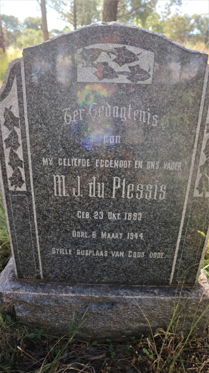 PLESSIS M.J., du 1893-1944