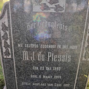 PLESSIS M.J., du 1893-1944