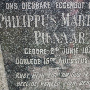 PIENAAR Philippus Marthinus 1876-1949 &amp; Margaretha Johanna FOURIE 1872-1953