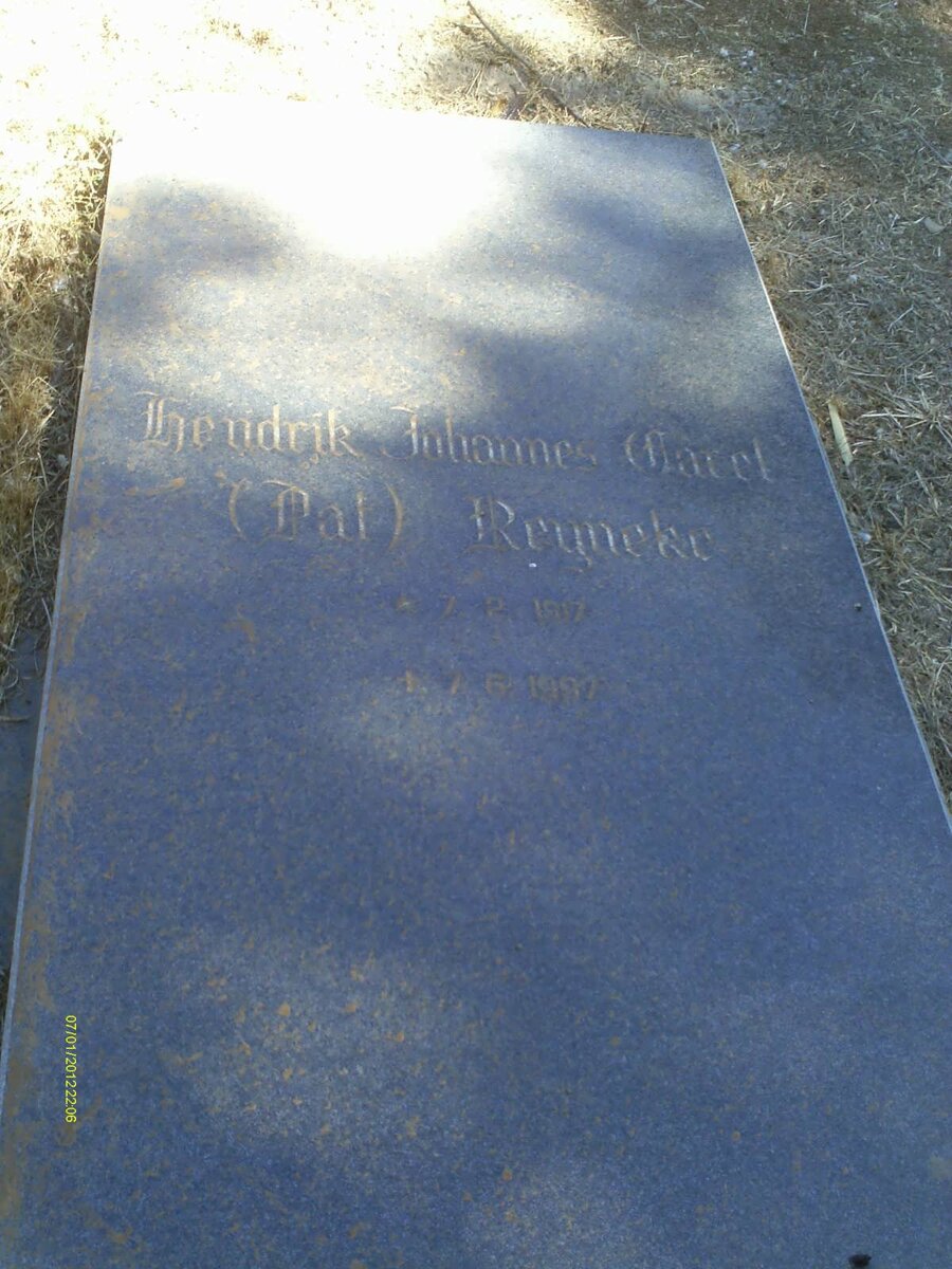 REYNEKE Hendrik Johannes Carel 1917-1997