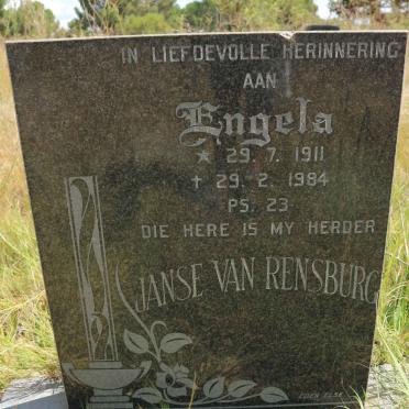 RENSBURG Engela, Janse van  1911-1984