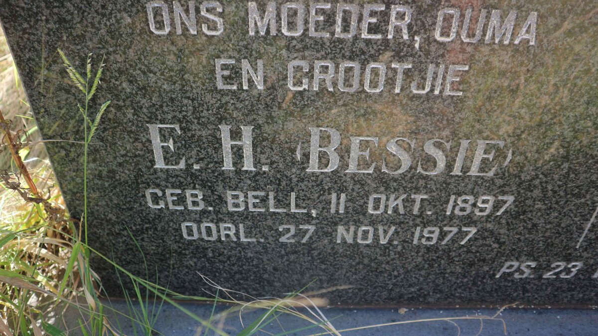 REDELINGHUYS J.J.B. 1906-1986 &amp; E.H. BELL 1897-1977
