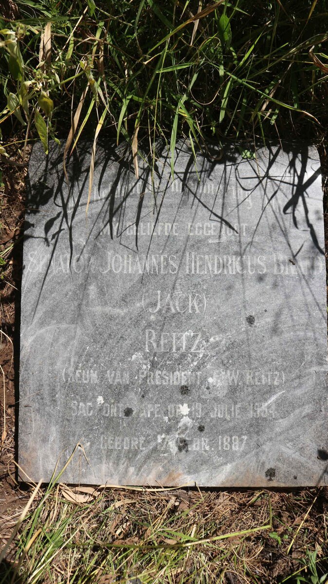 REITZ Johannes Hendricus Brand 1897-1954