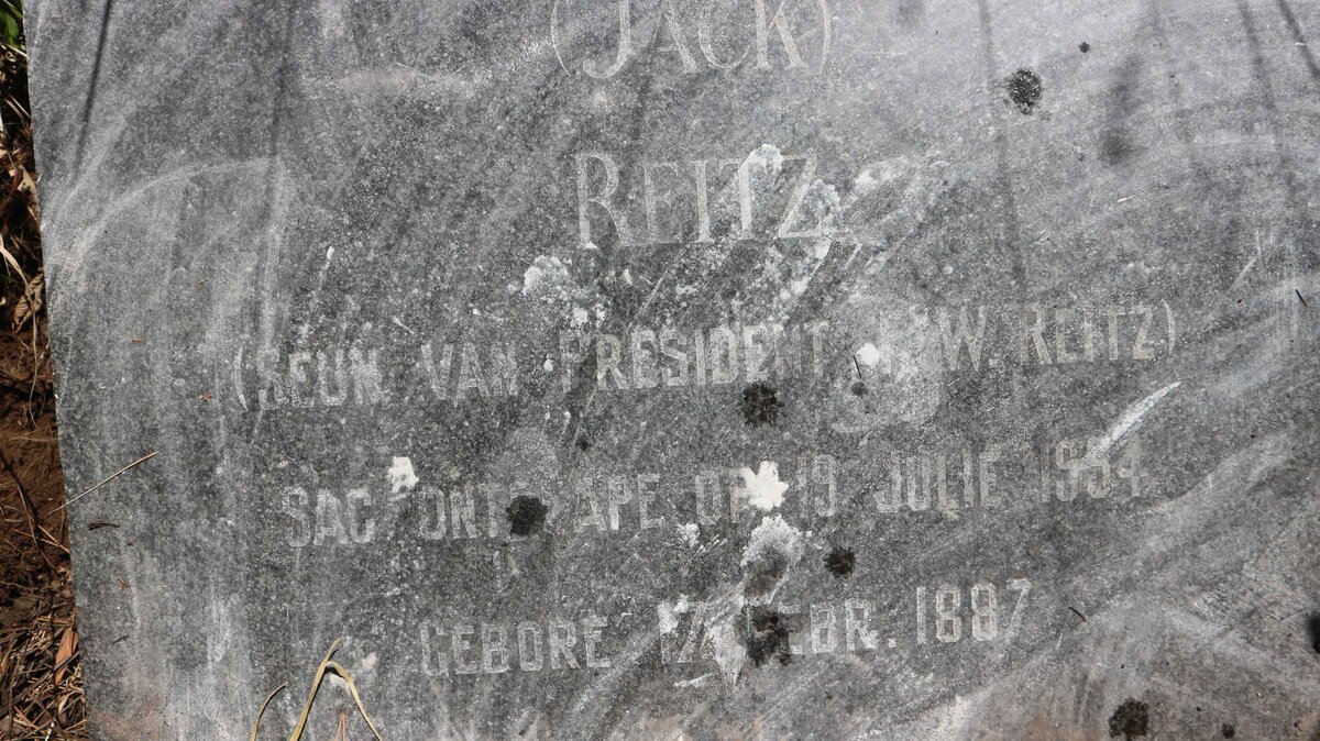 REITZ Johannes Hendricus Brand 1897-1954