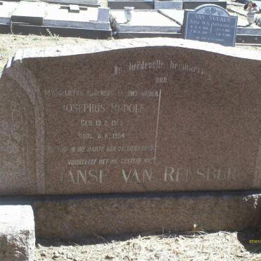 RENSBURG Josephus Rudolf, Janse van 1905-1954